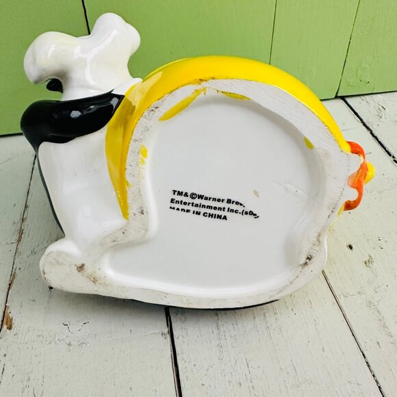 Vintage Tweety Bird and Sylvester Planter Warner Bros Collectible Figurine Vase - Picture 8 of 8